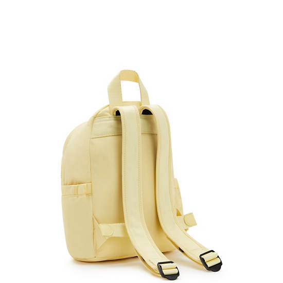 Kipling Delia Mini Backpacks Soft Yellow | AU 1567JP